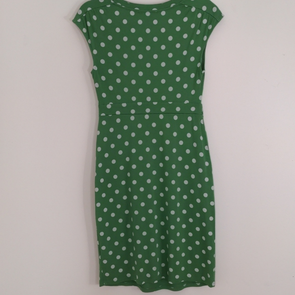 Boden green polka dot dress - Picture 6 of 8